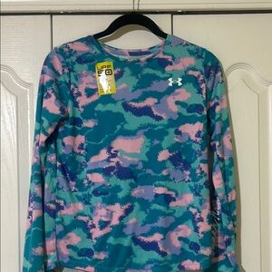 Under Armour Girl’s Camouflage Long Sleeve Shirt - Purple , Blue and Pink
